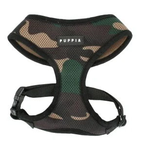 Puppia Soft Harness Camo Small