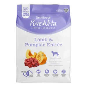 Pure Vita Dog Grain-Free Lamb & Pumpkin, 25 lb