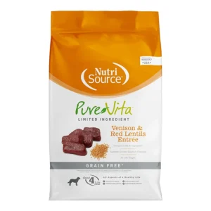 Pure Vita Dog Grain-Free Venison & Red Lentils 12 lb