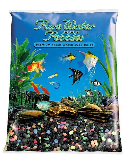 Pure Water Pebbles Premium Fresh Water Coated Aquarium Gravel Black Beauty 6/5 lb - Image 2