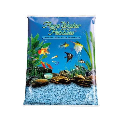 Pure Water Pebbles Premium Fresh Water Coated Aquarium Gravel Heavenly Blue 6/5 lb - Image 2