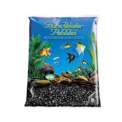 Pure Water Pebbles Premium Fresh Water Coated Aquarium Gravel Jet Black 2/25 lb - Image 2