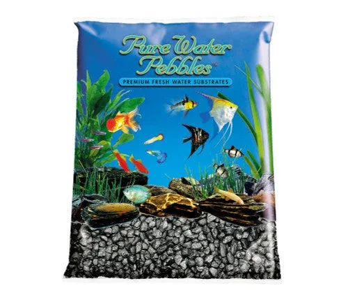 Pure Water Pebbles Premium Fresh Water Frosted Aquarium Gravel Black 6/5 lb - Image 2