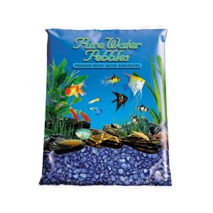 Pure Water Pebbles Premium Fresh Water Frosted Aquarium Gravel Deep Blue 6/5 lb