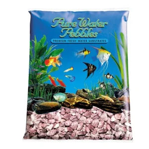 Pure Water Pebbles Premium Fresh Water Natural Aquarium Gravel Pink Flamingo 6/5 lb