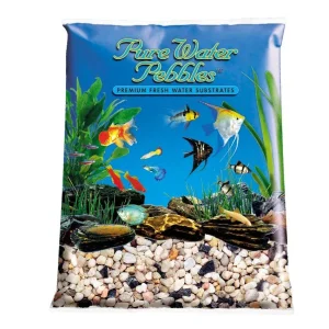 Pure Water Pebbles Premium Fresh Water Rainbow Gems Natural Aquarium Gravel 6/5 lb