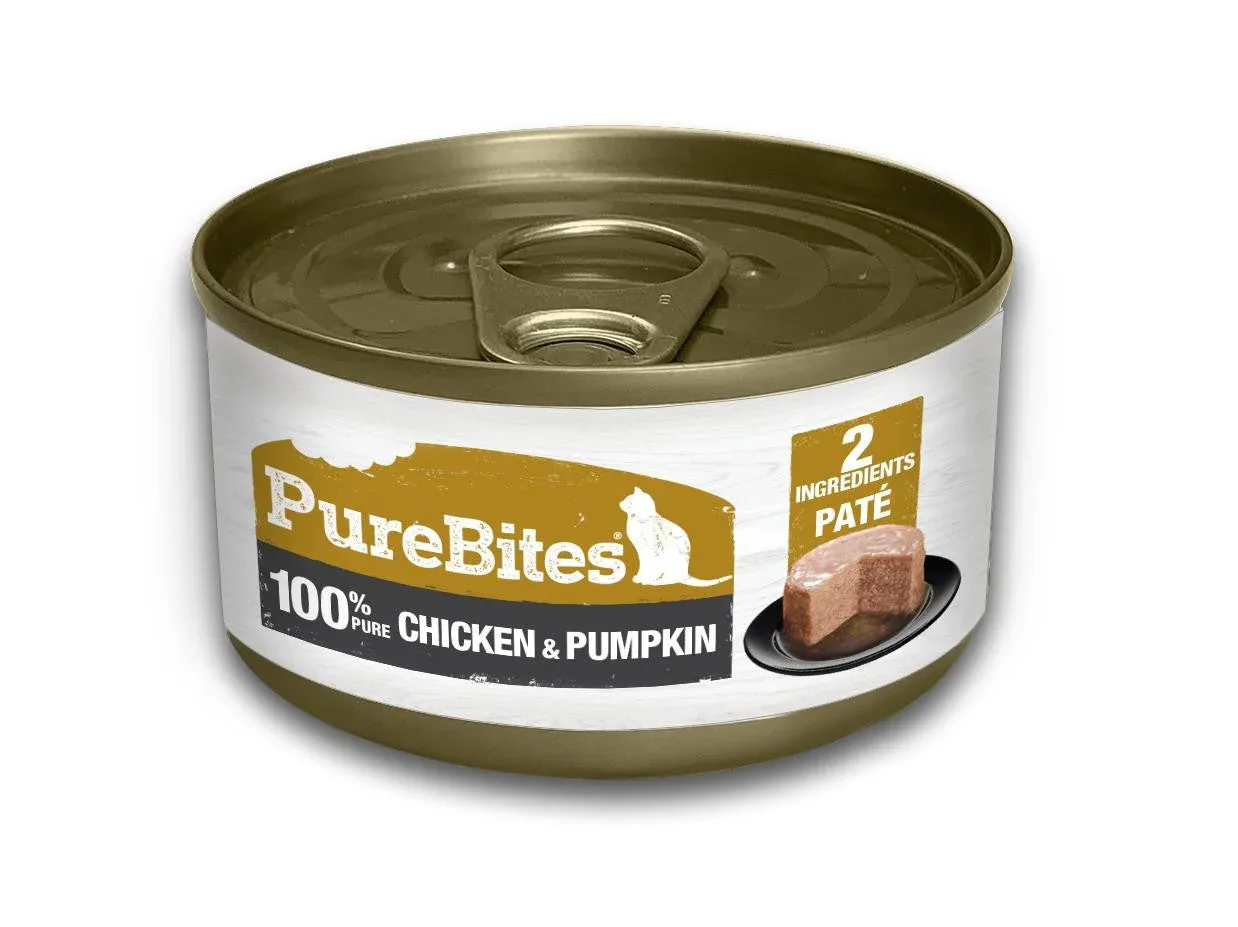 PureBites 100% Pure Chicken & Pumpkin Pate 12 / 2.5 oz