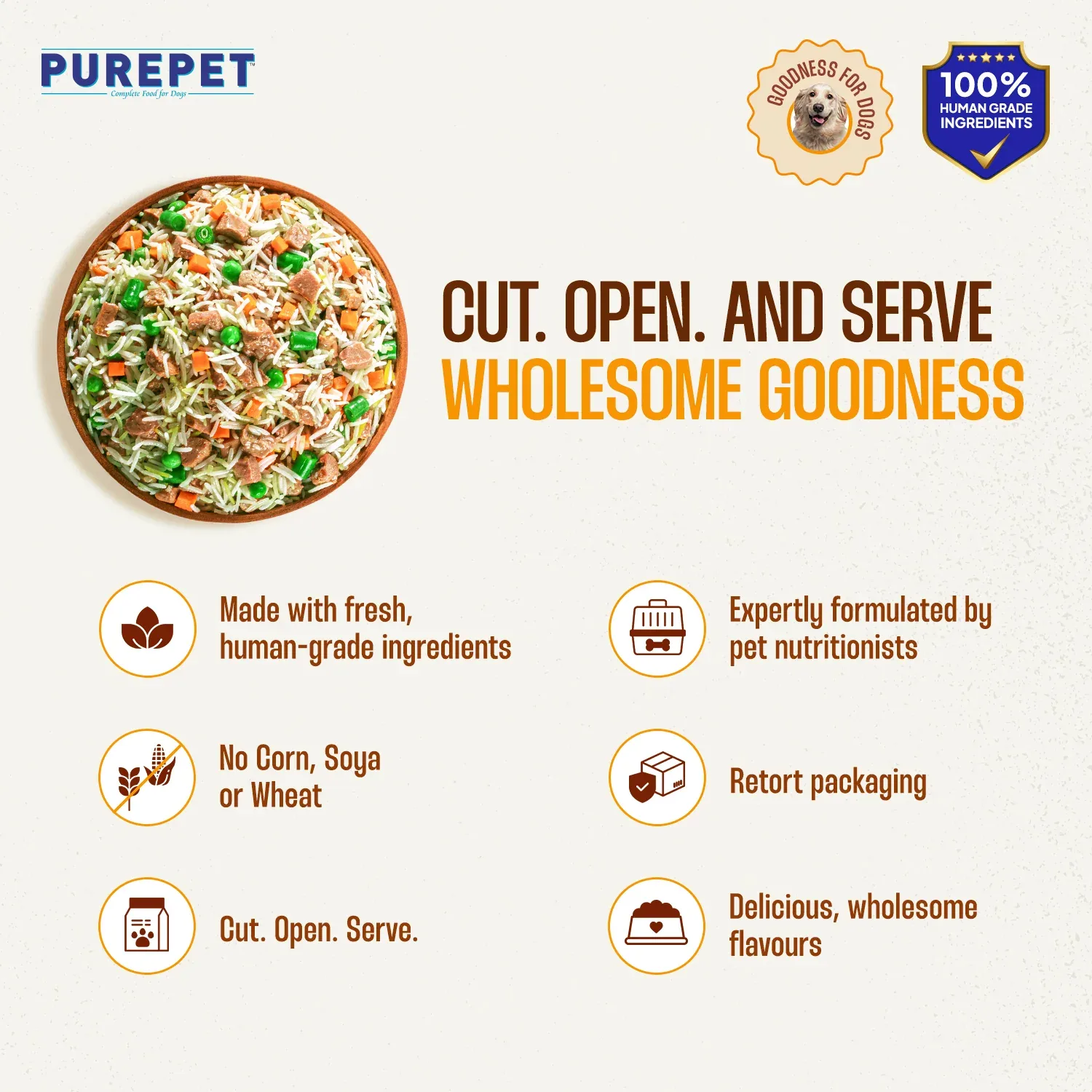 Purepet Chicken Biryani Fresh Food For Dogs - Image 2