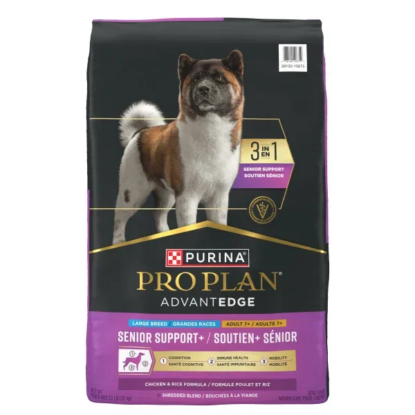 Purina Pro Plan AdvantEDGE Senior Support Plus Large Breed Shredded Blend Chicken and Rice Formula Dry Dog Food - Image 2