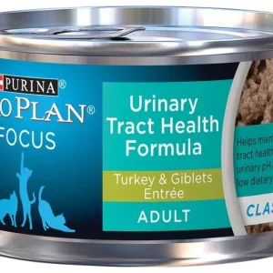 Purina Pro Plan Focus Adult Urinary Tract Health Formula Turkey and Giblets Entree Canned Cat Food