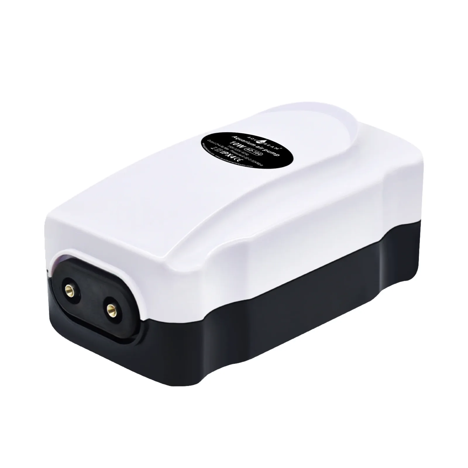 Quiet Air Aquarium Pump Output 2X75 GPH Oxygen Aerator Pump for 30-120 Gallons Fish Tank, Oxygen Adjustment