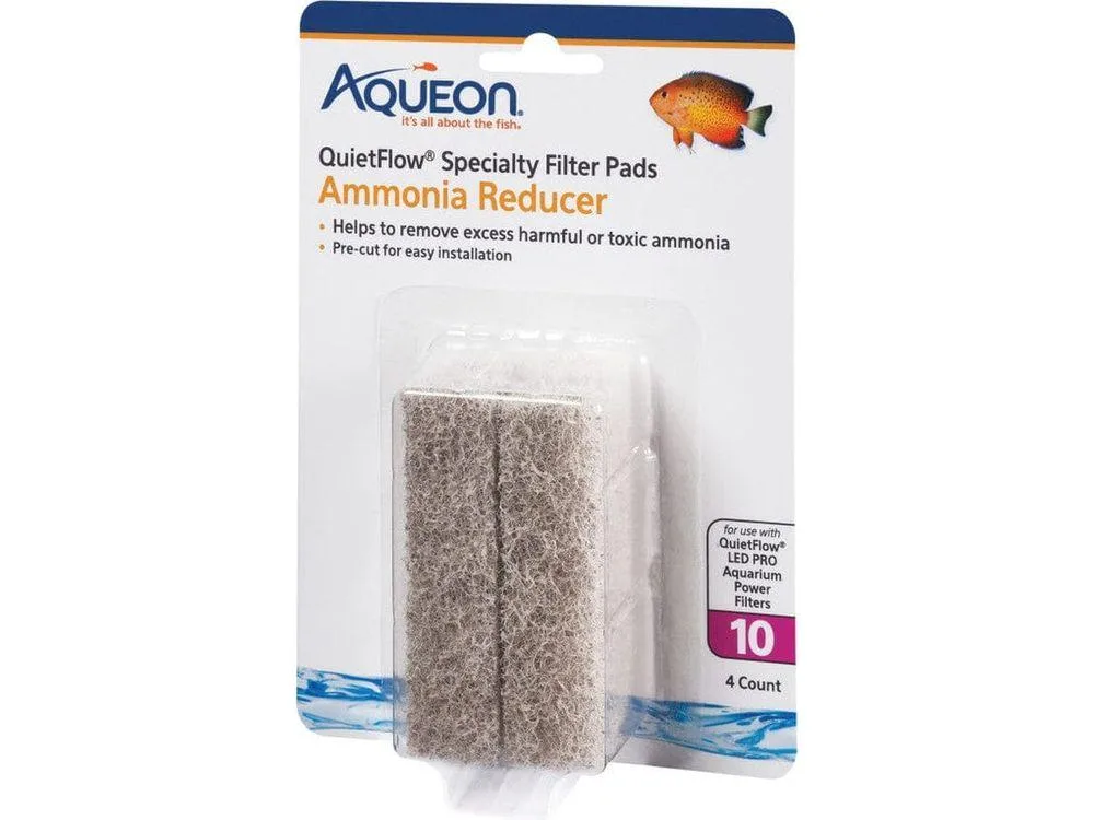 Quiet Flow Specialty Filter Pads Ammonia Reducer 10 gal, 4ct