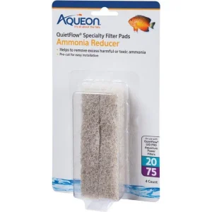 Quiet Flow Specialty Filter Pads Ammonia Reducer 20-75gal, 4ct