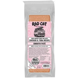 Rad Cat Raw Frozen Chicken & Tuna Recipe Smooth Pate Cat Food