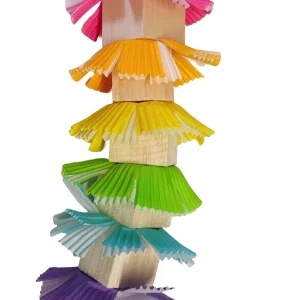 Rainbow Balsatic Bird Toy
