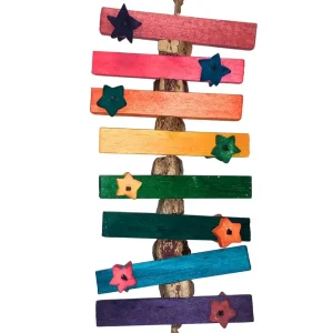 Rainbow Big Bite Balsa Bird Toys