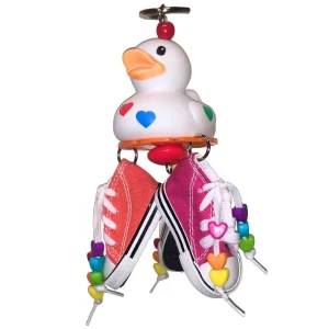 Rainbow Heart Shoe Bird Toy