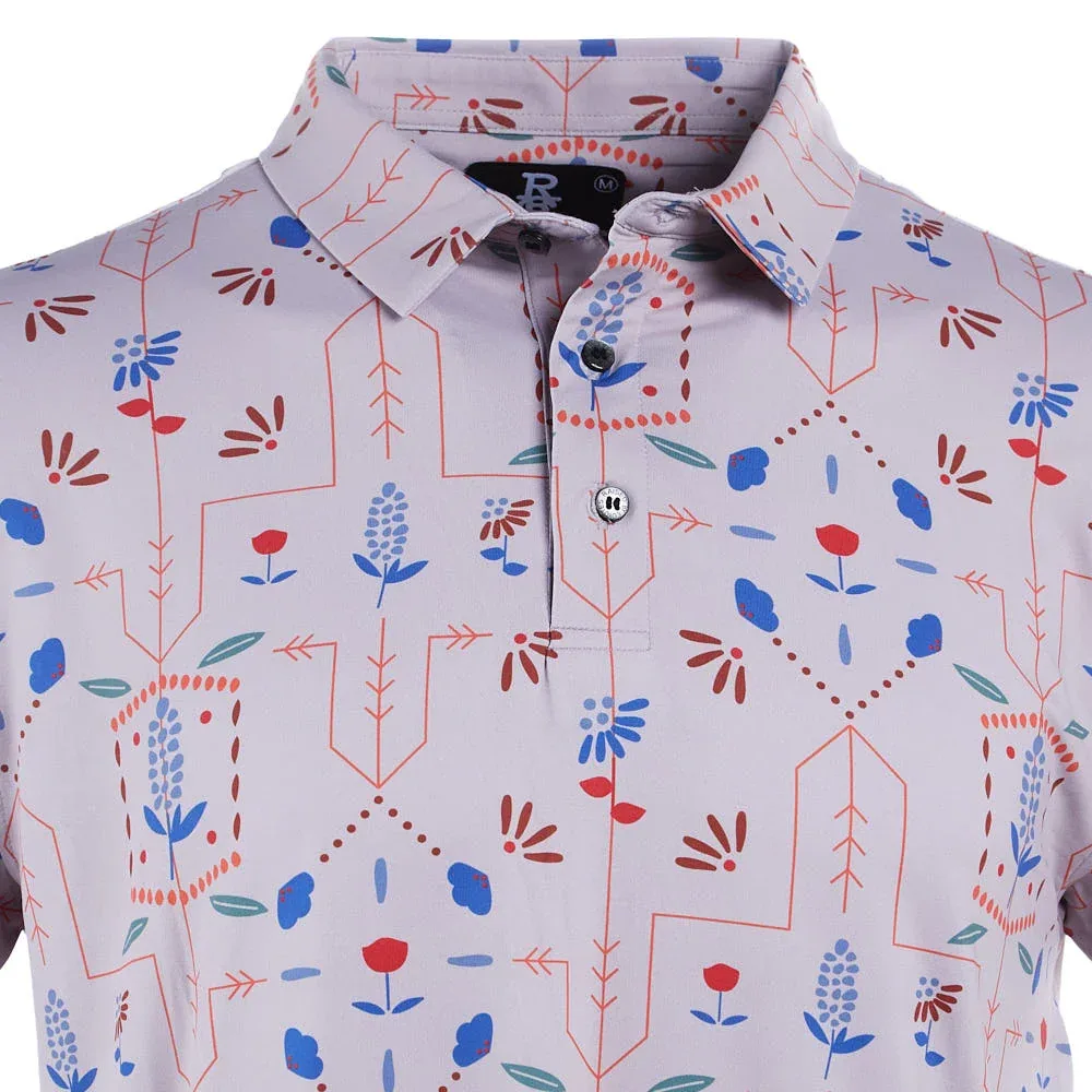 Raised by Coyotes Texas Wild Flowers Polo - Image 2