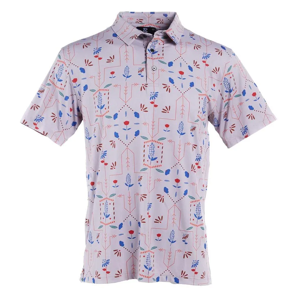 Raised by Coyotes Texas Wild Flowers Polo