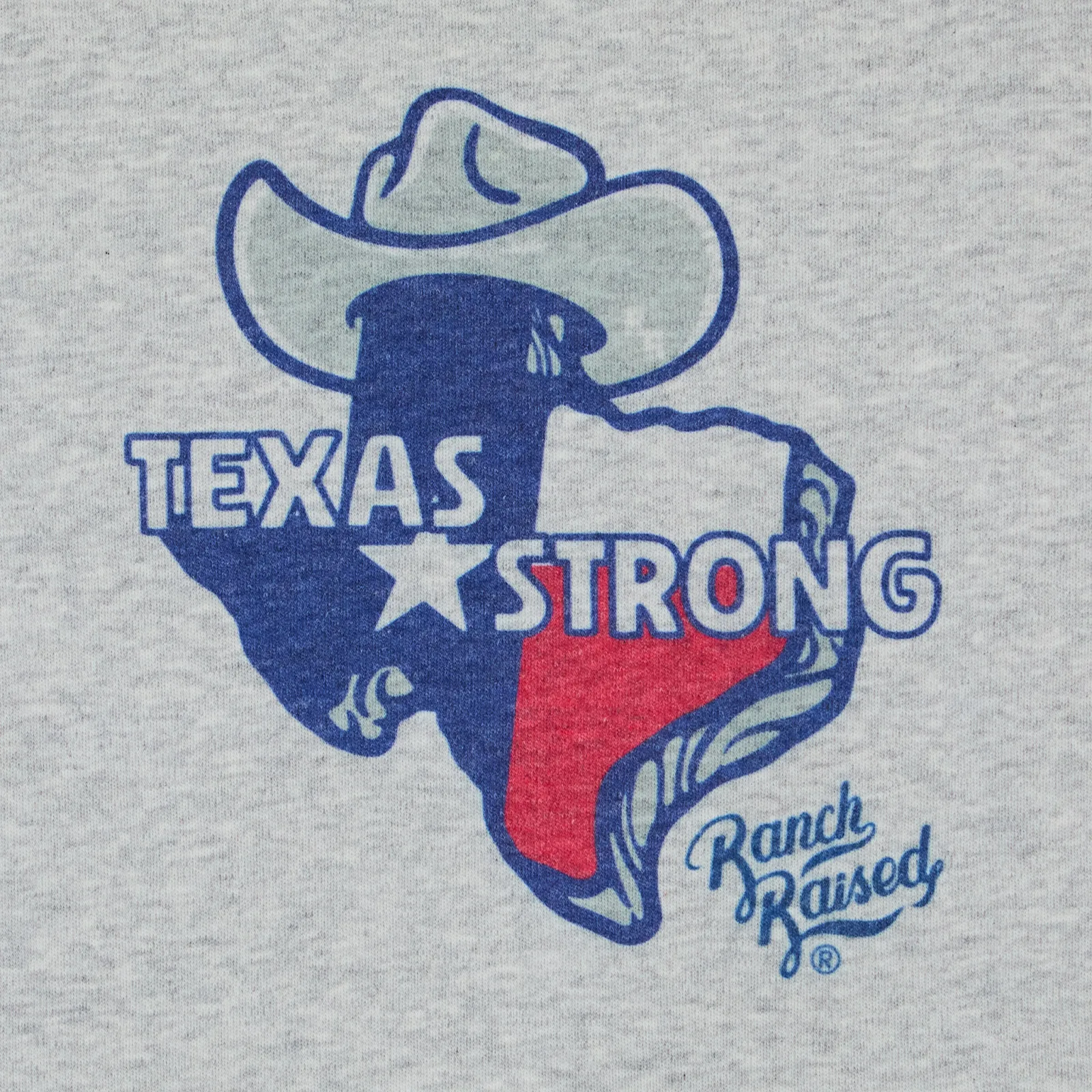 Ranch Raised Boy's Grey Texas Strong Tee - Image 2