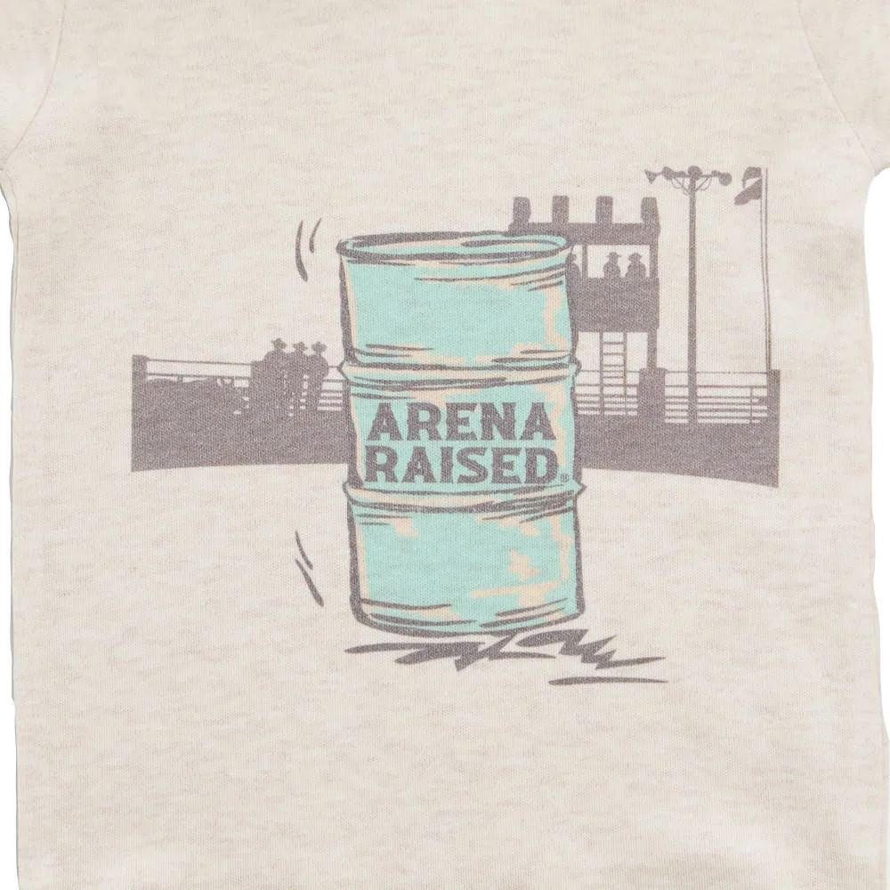 Ranch Raised Boy's Oatmeal Arena Raised Onesie - Image 2