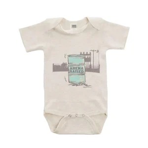 Ranch Raised Boy's Oatmeal Arena Raised Onesie