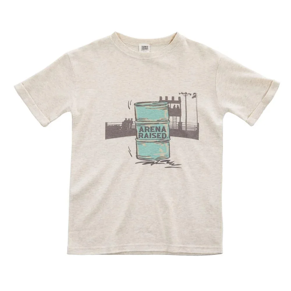 Ranch Raised Boy's Oatmeal Arena Raised Short Sleeve Tee Shirt