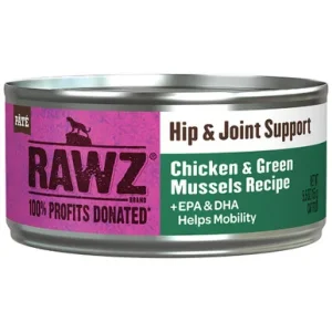 RAWZ Hip & Joint Support Chicken & Green Mussels Recipe Canned Cat Food