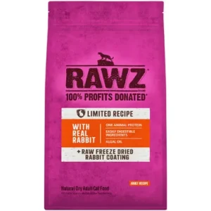 Rawz Limited Recipe w/ Real Rabbit Adult Dry Cat Food