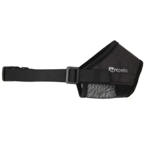 RC Pets Soft Fit Heather Black Dog Muzzle