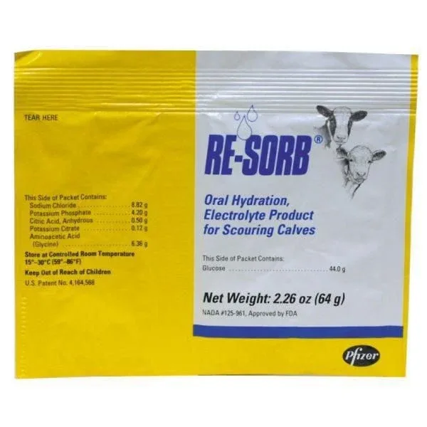 Re-Sorb Oral Hydration Calf Electrolyte