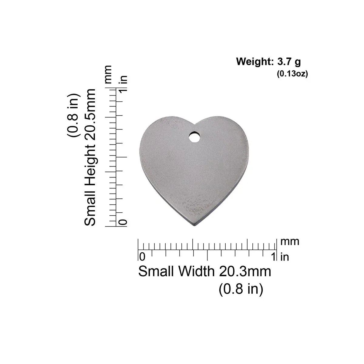 Red Dingo Titanium Heart Pet ID Dog Tag - Image 2