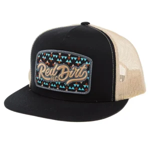 Red Dirt Hat Company Gambler Black Khaki Cap