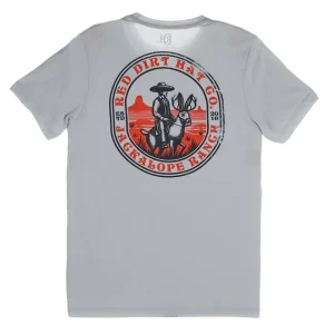 Red Dirt Hat Company Men's Jackalope Trail Silver Tee