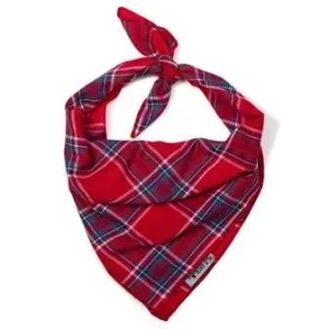 Red Plaid II Tie Bandana