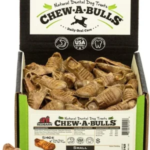 Redbarn Pet Products Chew-A-Bulls Shoe Dental Dog Treats Small