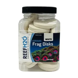 ReefH2O Bulk Ceramic Frag Disk White 30 Count Jar
