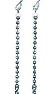 Rein Chain With Balls Stainless Steel Hooks Brn