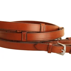 Reins with Buckle Ends And Stops 3/4in x 60in Brn