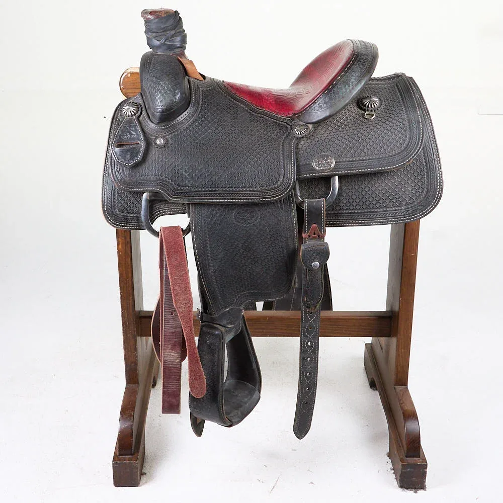 Reinsman Used 14.5in Full Tooled Reinsman X Series Team Roping Saddle - Image 2