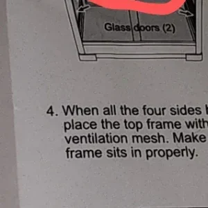 Replacement back panel glass for RK0239 48" x 24" x 24"