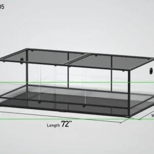 Replacement Base of RK723624 REPTI ZOO 72" x 36"x 5" Glass Reptile Terrarium