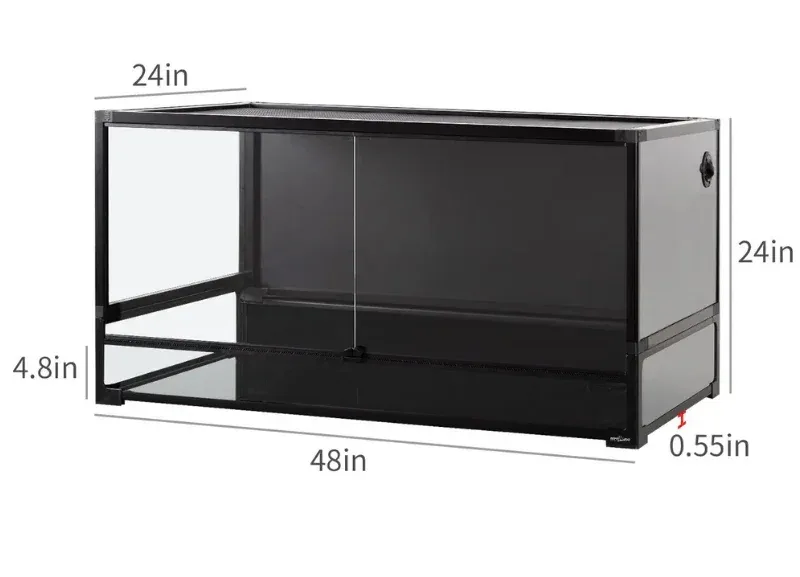 Replacement front glass door 2pcs for NRK0127 48" x 24" x 24"
