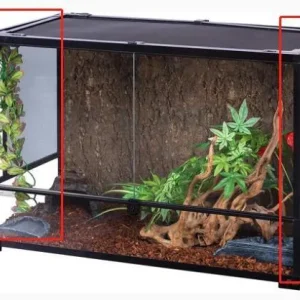 Replacement mesh sides with glass 36" x 18" x 18"(Knock-Down) for RK0120N