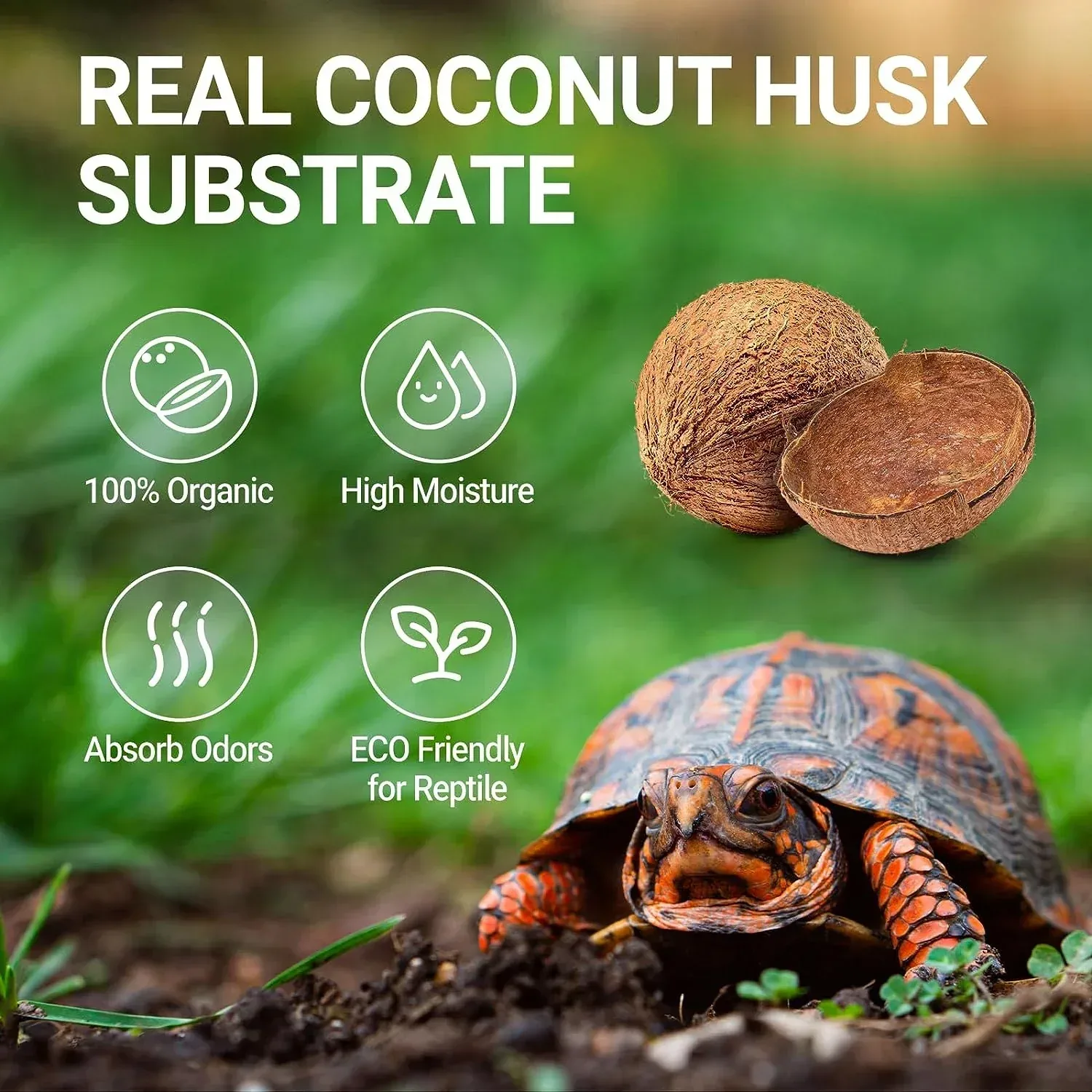 REPTI ZOO 100% Organic Reptiles Coconut Fiber Substrate 72 Quart - Image 2