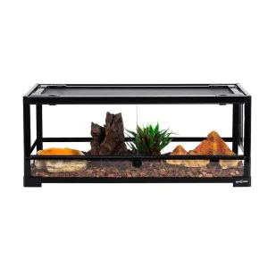 REPTI ZOO 18.7 Gallon 30" x 12"x 12" Front Opening reptile enclosures For Reptile Pets Bearded Dragon Gecko Lizard RK301212G