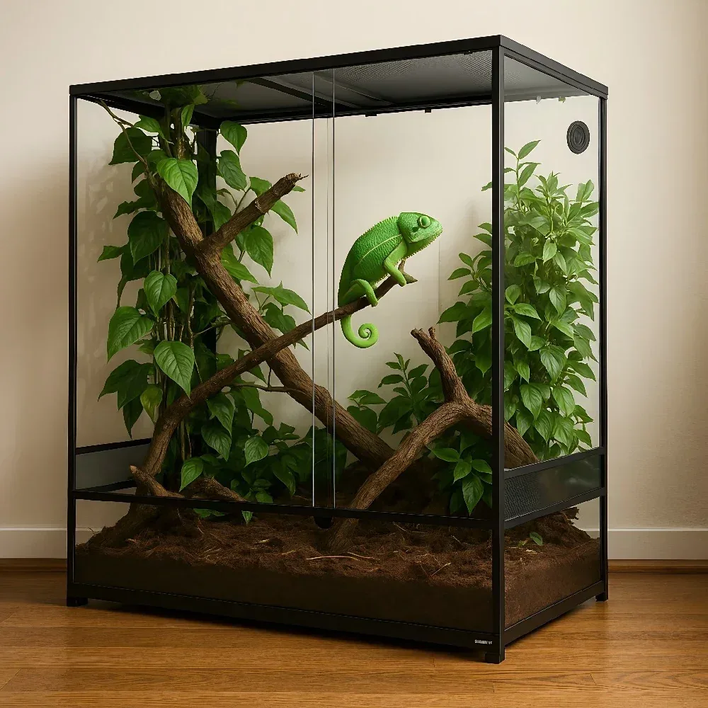 REPTI ZOO 240 Gallon 48" x 24"x 48" Extra Huge Reptile Terrarium