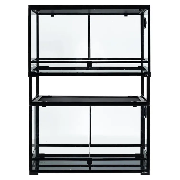 REPTI ZOO 30'' x 18'' x 44'' Stackable Reptile Tank (2 tanks stacked)