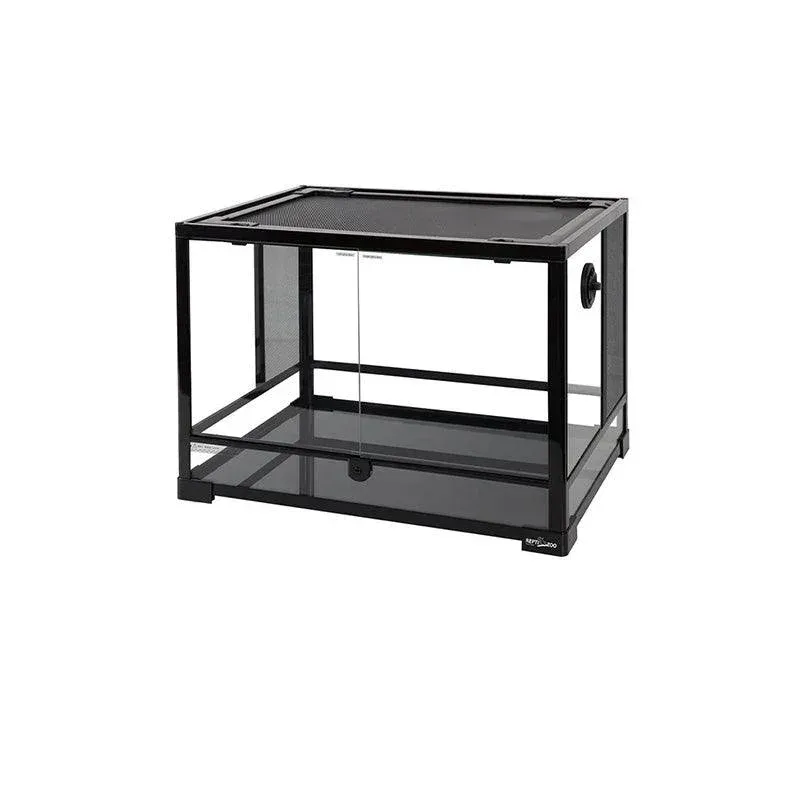 REPTI ZOO 34 Gallon 24" x 18" x 18" Front Opening Reptile Terrarium With Screen Ventilation (Backgrounds not Include) RK0107B - Image 2