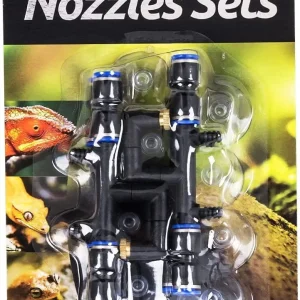 REPTI ZOO 4 Pieces Spray Nozzles Adjustable Fine Misting Water for Reptiles